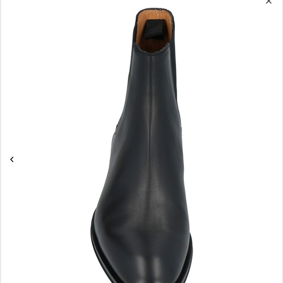 Salvatore Ferragamo Chelsea Black Italian Calfskin leather ankle boots size 12 D - Picture 3 of 13